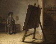 The Artist in his studion (mk33) REMBRANDT Harmenszoon van Rijn